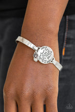 Load image into Gallery viewer, Total Trust White Hinge Bracelet Paparazzi Accessories