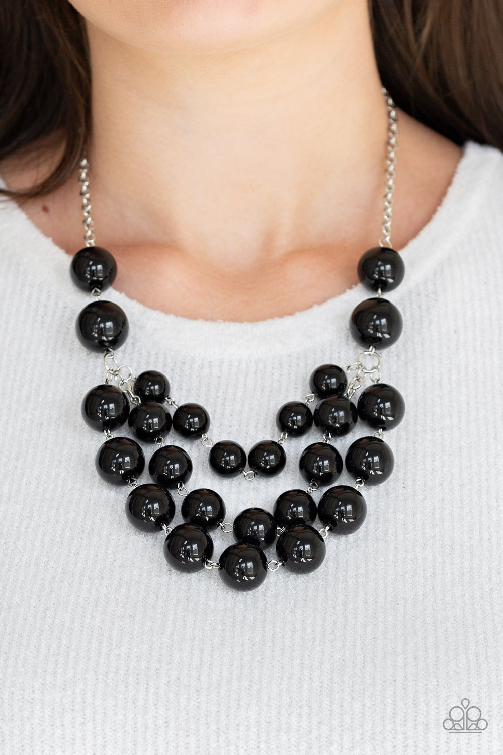 Miss Pop-YOU-larity Black Necklace Paparazzi Accessories