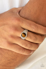 Load image into Gallery viewer, Play It Cool - Brown Ring Paparazzi Accessories