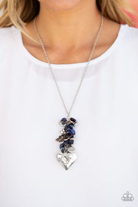 blue,butterfly,Hearts,long necklace,Beach Buzz Blue Lanyard