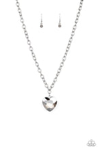Load image into Gallery viewer, Flirtatiously Flashy Silver Necklace Paparazzi Accessories