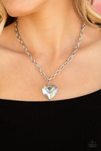 Load image into Gallery viewer, Flirtatiously Flashy Silver Necklace Paparazzi Accessories