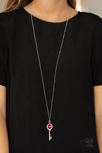 Load image into Gallery viewer, Unlock Every Door Red Necklace Paparazzi Accessories