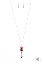 Load image into Gallery viewer, Unlock Every Door Red Necklace Paparazzi Accessories
