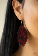Load image into Gallery viewer, GRR-irl Power! Red Earring Paparazzi Accessories