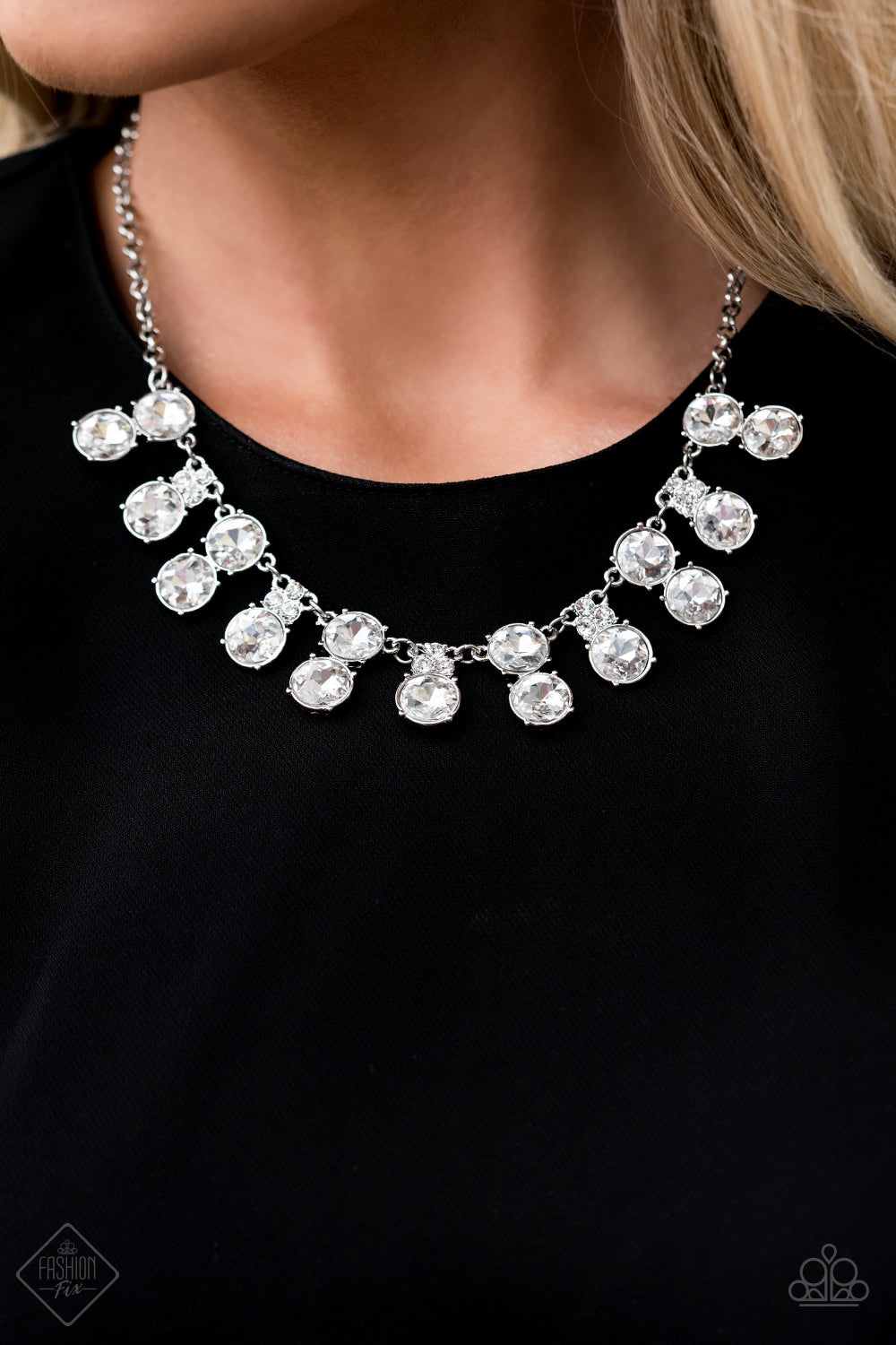 Top Dollar Twinkle White Necklace Paparazzi Accessories