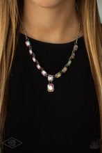 Load image into Gallery viewer, The Right To Remain Sparkly - Multi Iridescent Rhinestone Necklace Paparazzi Accessories