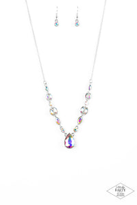iridescent,multi,short necklace,Royal Rendezvous Multi Necklace