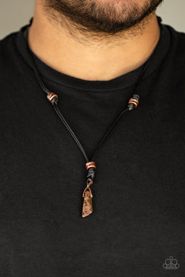 Midnight Meteorite Copper Urban Necklace Paparazzi Accessories