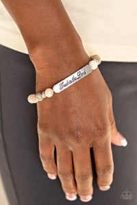 brown,inspirational,stretchy,Keep The Trust Brown Bracelet
