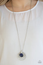 Load image into Gallery viewer, A Diamond A Day Blue Cat&#39;s Eye Necklace Paparazzi Accessories