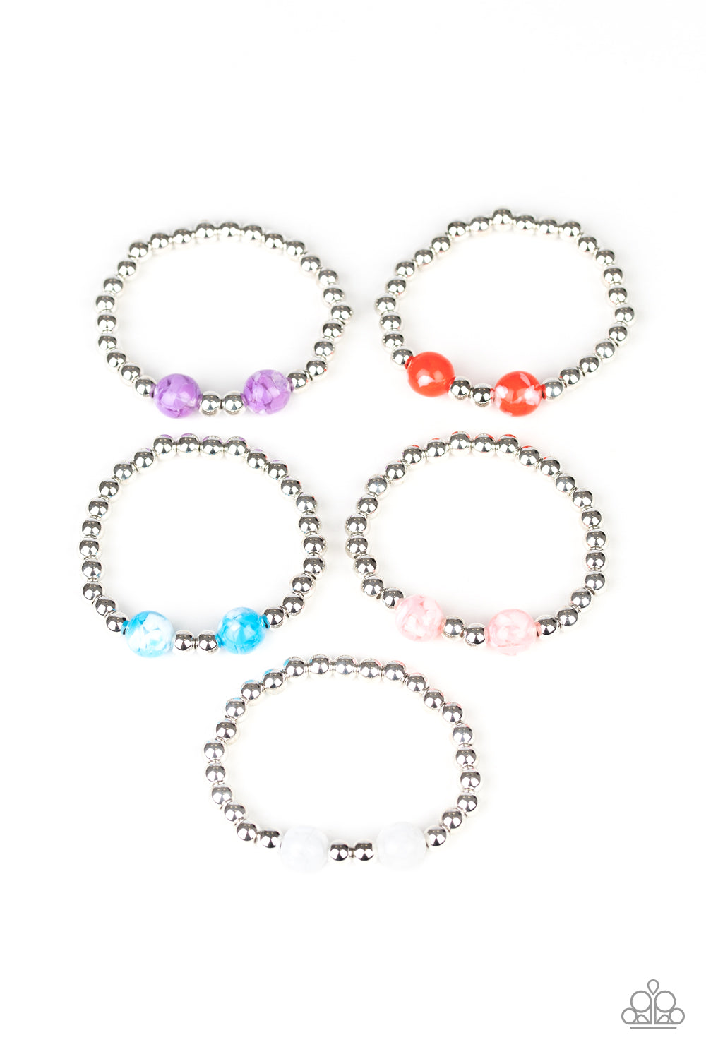 Marbled Bead Starlet Shimmer Bracelet Paparazzi Accessories