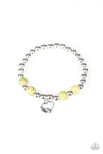 Load image into Gallery viewer, Heart Charm Marbled Bead Bracelets Paparazzi Accessories