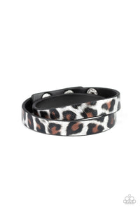 cheetah,silver,snap,wrap,All GRRirl Silver Wrap Bracelet
