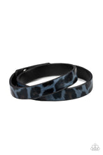 Load image into Gallery viewer, All Grrrirl Blue Wrap Bracelet Paparazzi Accessories