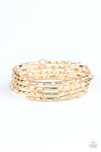 Load image into Gallery viewer, Regal Remix Gold Bracelet Paparazzi Accessories