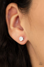 Load image into Gallery viewer, Delicately Dainty White Earrings Paparazzi Accessories