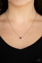 Load image into Gallery viewer, Heartbeat Bling Red Necklace Paparazzi Accessories