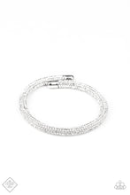 Load image into Gallery viewer, Stageworthy Sparkle White Bracelet Paparazzi Accessories