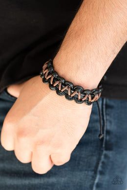 Weave It At That Black Urban Bracelet Paparazzi Accessories