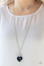 Load image into Gallery viewer, Locked In Love Blue Necklace Paparazzi Accessories