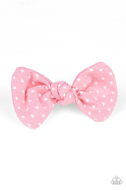 Bow A Kiss Pink Hair Accessory Paparazzi Accessories