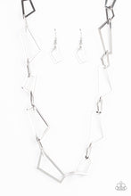 Load image into Gallery viewer, Shattering Records Silver Necklace Paparazzi Accessories