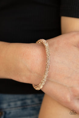 Stageworthy Sparkle Rose Gold Bracelet Paparazzi Accessories