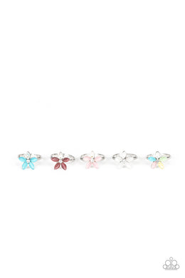 Cat's Eye Flower Starlet Shimmer Ring Paparazzi Accessories
