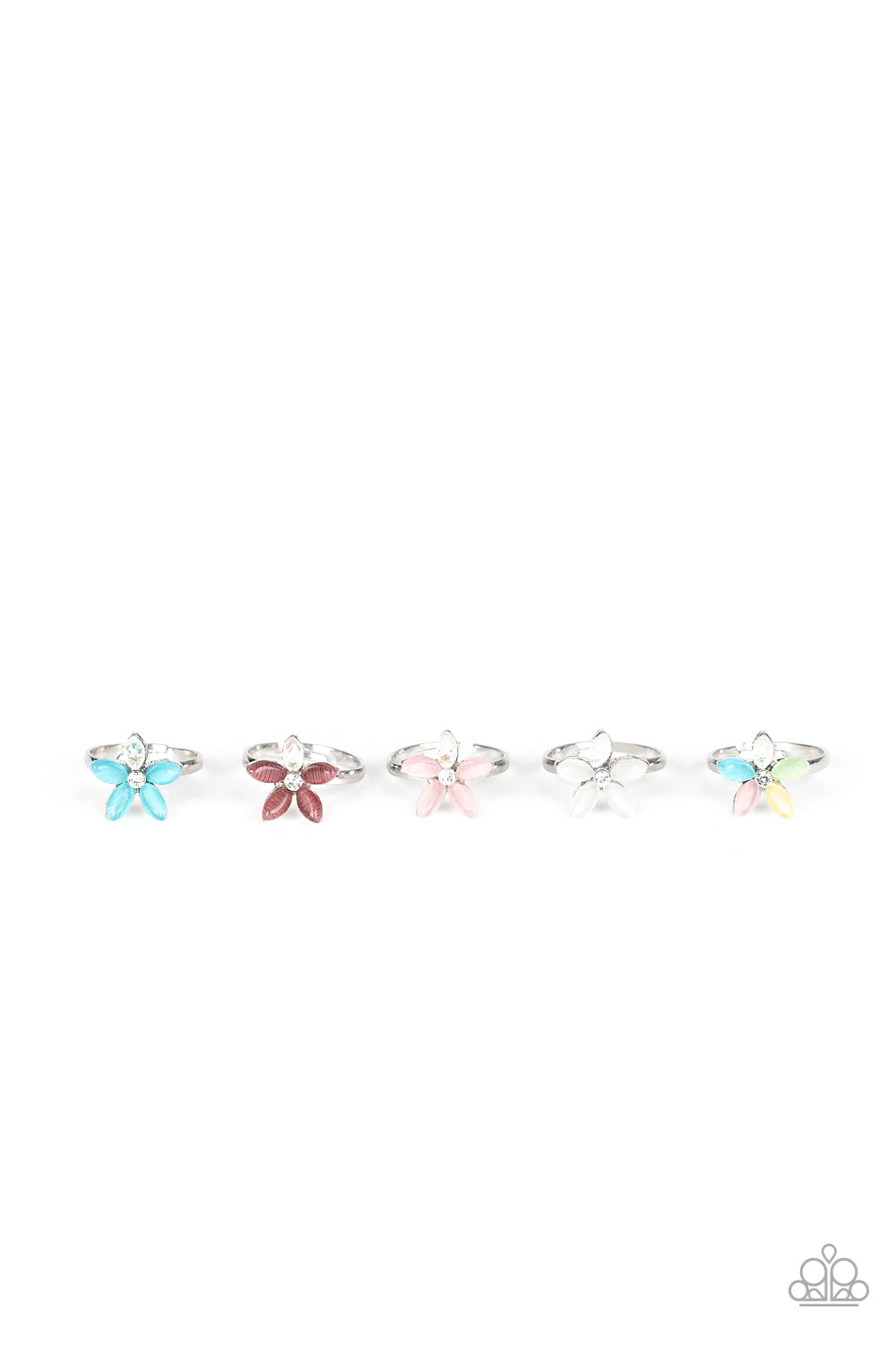 Cat's Eye Flower Starlet Shimmer Ring Paparazzi Accessories