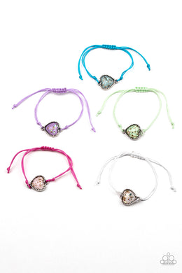 Glitter Heart Starlet Shimmer Bracelet Paparazzi Accessories