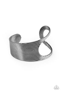 cuff,gunmetal,What Gleams Are Made Of Black Bracelet