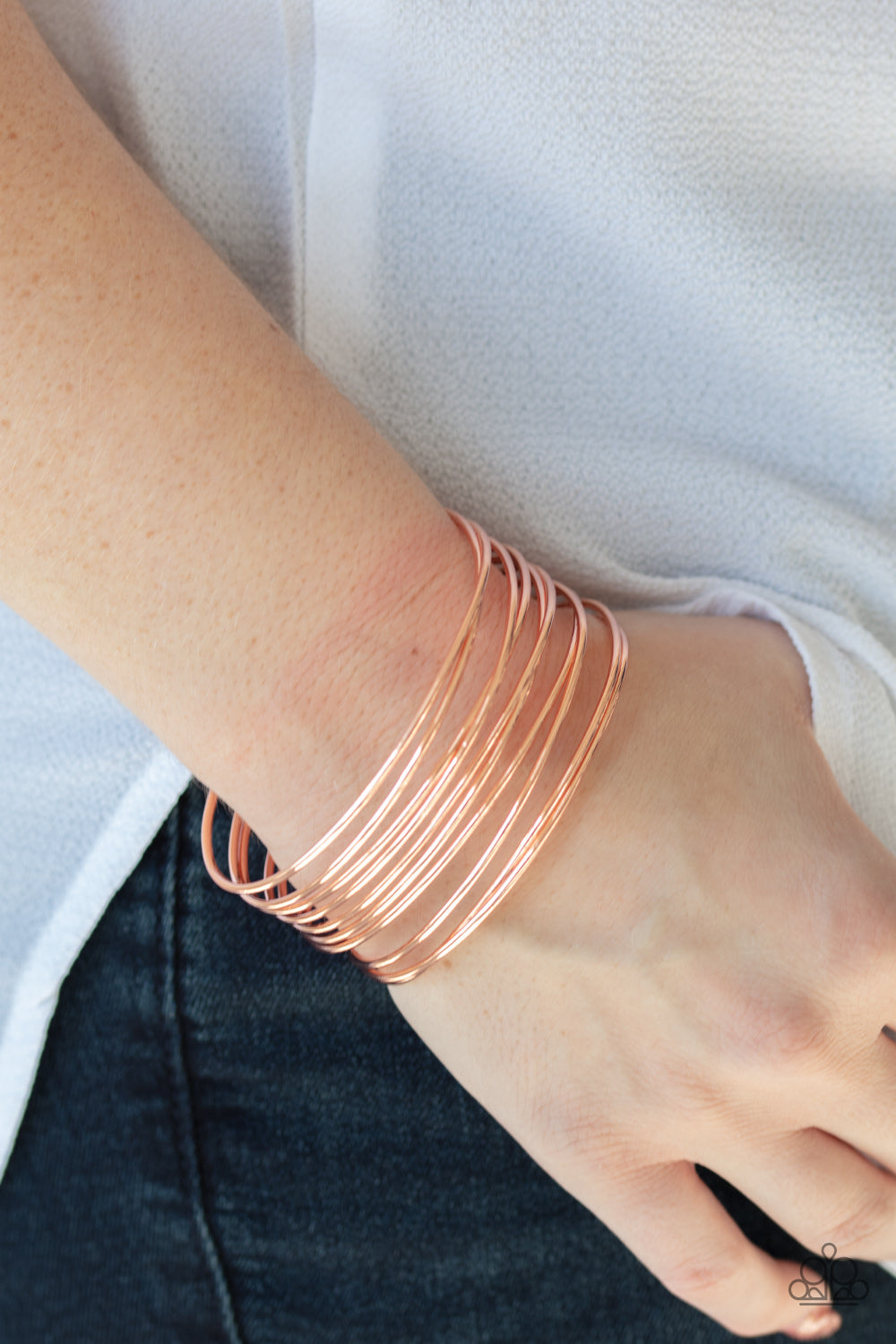 Haute Wired Copper Cuff Bracelet Paparazzi Accessories