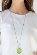 Load image into Gallery viewer, Desert Meadow Green Stone Necklace Paparazzi Accessories