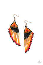 Load image into Gallery viewer, Rainbow Winds Black Seed Bead Earrings Paparazzi Accessories