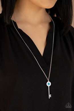 Secret Shimmer Blue Necklace Paparazzi Accessories