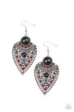 Load image into Gallery viewer, Tribal Territory Black Earrings Paparazzi Accessories