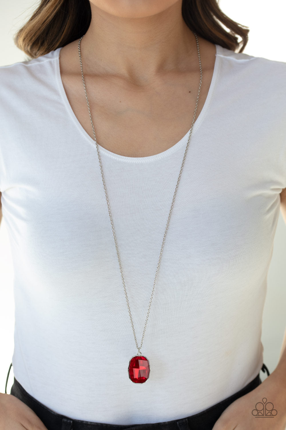 Imperfect Iridescence Red Necklace Paparazzi Accessories