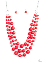 Load image into Gallery viewer, Everyone Scatter Red Necklace Paparazzi Accessories