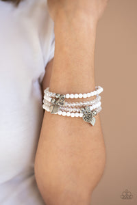 charm,heart,Hearts,white,Colorfully Cupid White Bracelet