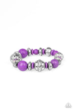 Load image into Gallery viewer, Majestic Masonry Purple Bracelet Paparazzi Accessories
