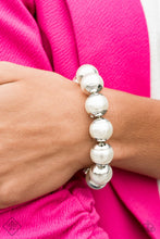 Load image into Gallery viewer, One Woman Show-STOPPER White Pearl Bracelet Paparazzi Accessories