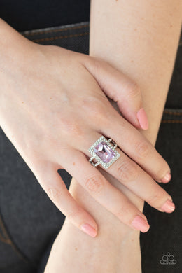 Utmost Prestige Purple Rhinestone Ring Paparazzi Accessories