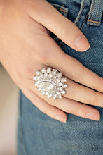 Load image into Gallery viewer, Whos Counting? White Rhinestone Ring Paparazzi Accessories