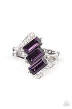 Load image into Gallery viewer, Triple Razzle Purple Ring Paparazzi Accessories