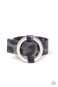 cheetah,purple,wrap,Jungle Cat Couture Purple Bracelet