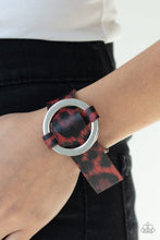 Load image into Gallery viewer, Jungle Cat Couture Red Cheetah Bracelet Paparazzi Accessories