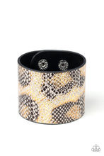 Load image into Gallery viewer, Serpent Shimmer Silver Wrap Bracelet Paparazzi Accessories