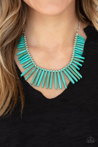 blue,turquoise,Out of My Element Blue Necklace