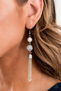 Pearls,rhinestones,white,Going Dior to Dior White Earring